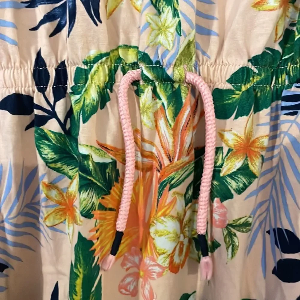 ✨Gap Kids Tropical Floral Cotton Short Sleeve Dress